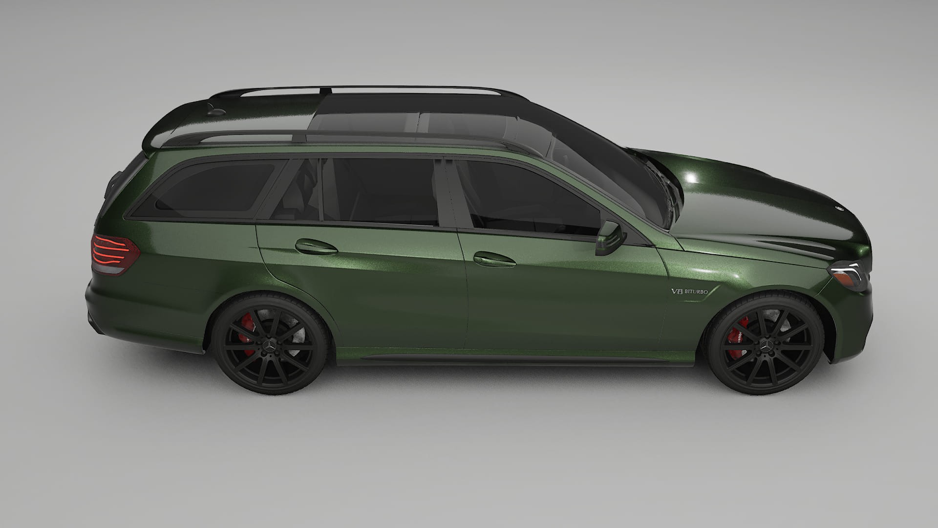 Mercedes E63 AMG Combi W212 facelift LCI TPU Lackskyddsfilm | LAGOON Färgskiftande PPF – Komplett Förskuret Kit