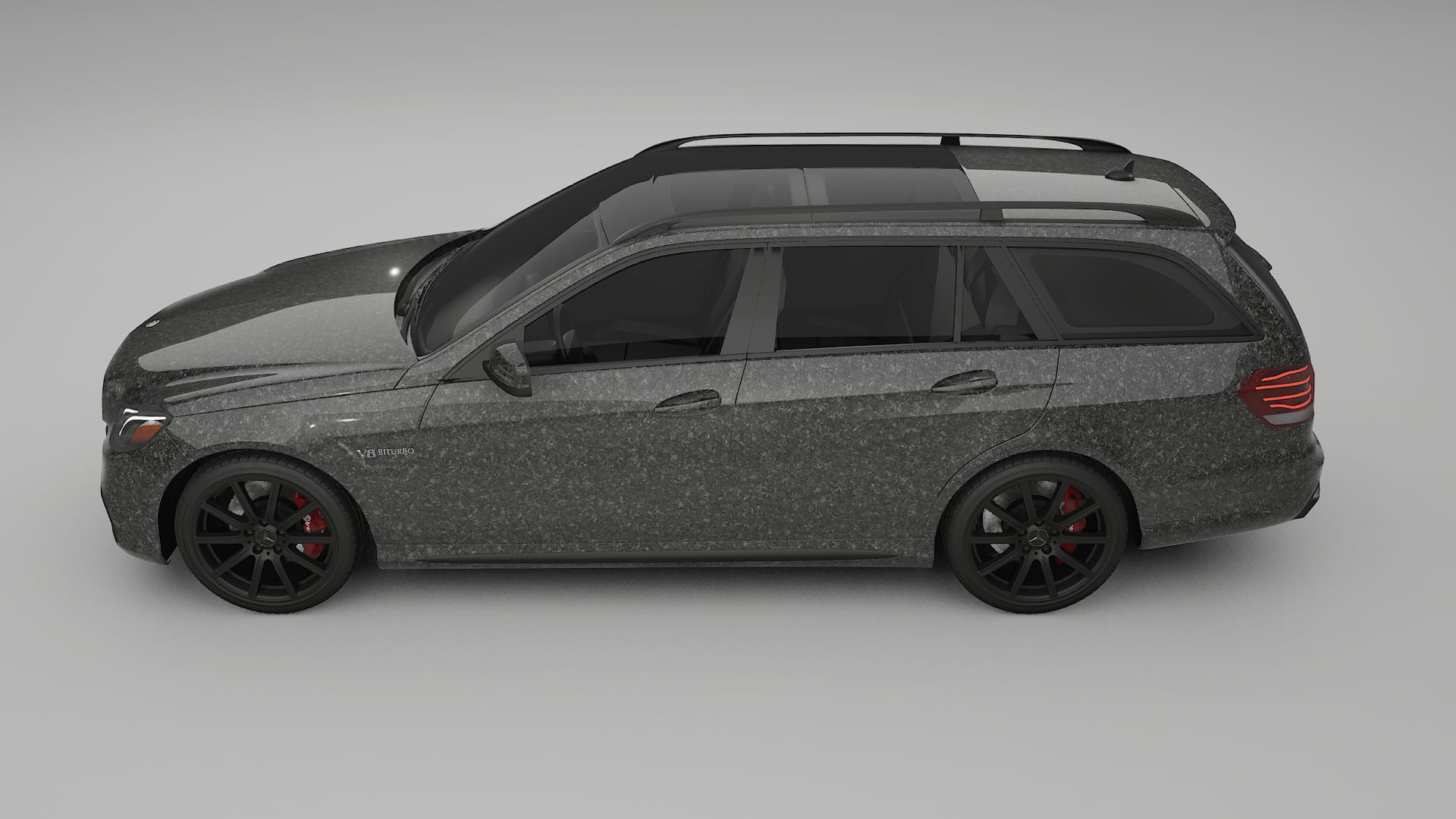 Mercedes E63 AMG Combi W212 facelift LCI TPU Lackskyddsfilm | FORGED S Färgskiftande PPF – Komplett Förskuret Kit