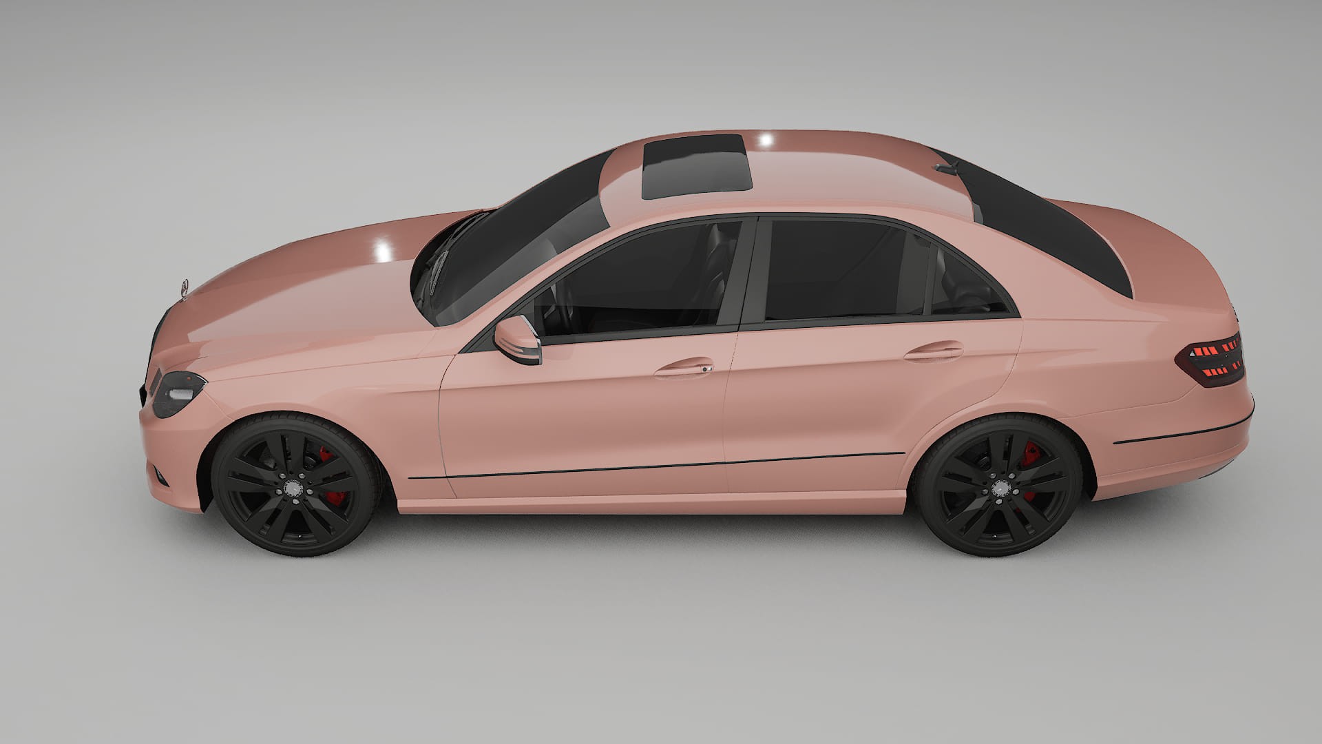 Mercedes E Class Sedan W212 Prefacelift pre LCI TPU Lackskyddsfilm | BLUSH Färgskiftande PPF – Komplett Förskuret Kit
