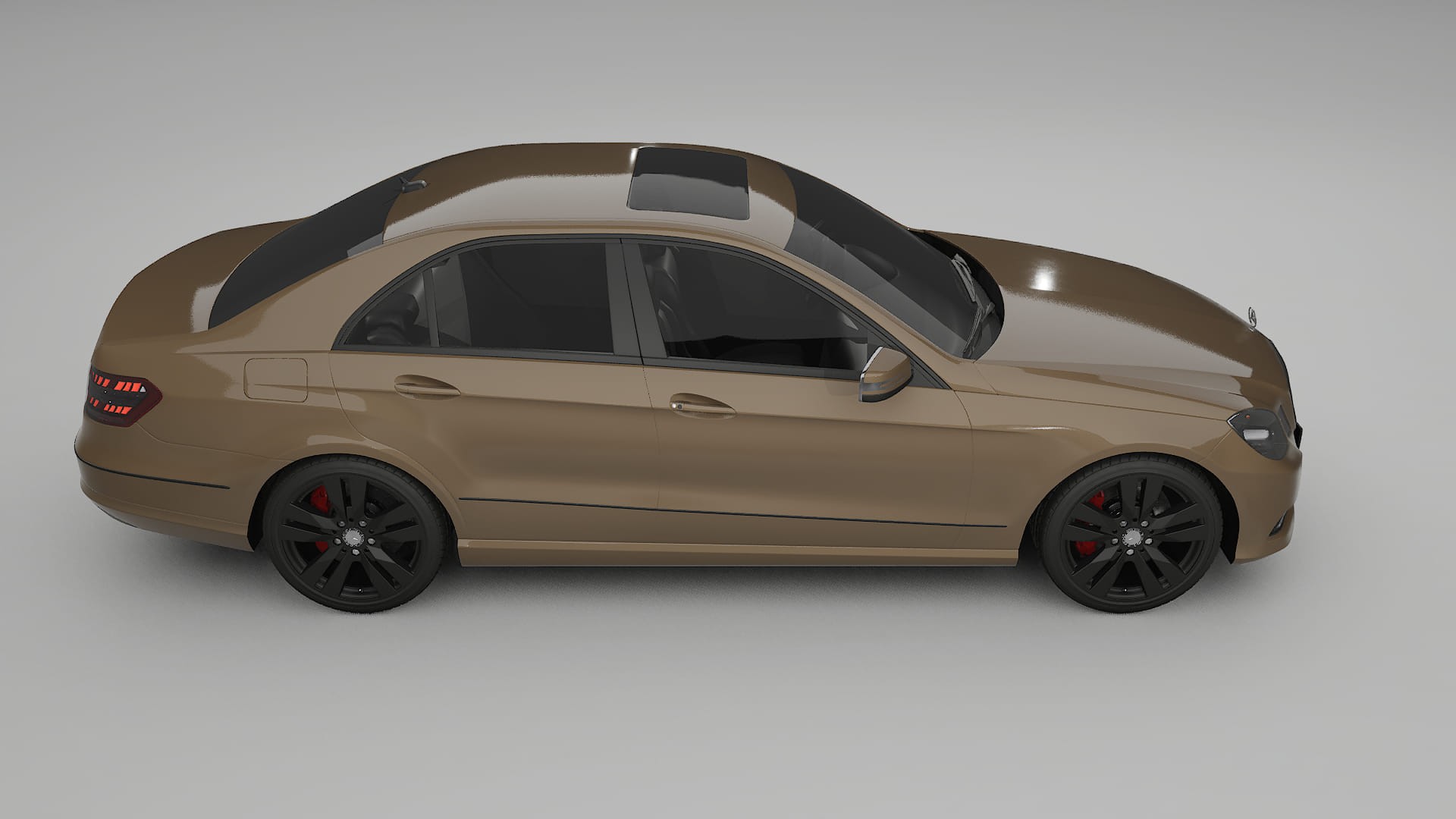 Mercedes E Class Sedan W212 Prefacelift pre LCI TPU Lackskyddsfilm | SAHARA Färgskiftande PPF – Komplett Förskuret Kit