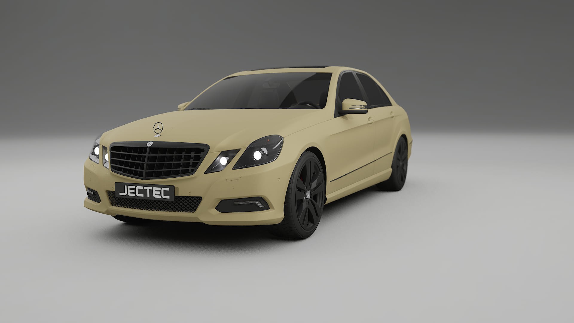 Mercedes E Class Sedan W212 Prefacelift pre LCI TPU Lackskyddsfilm | SAND Färgskiftande PPF – Komplett Förskuret Kit