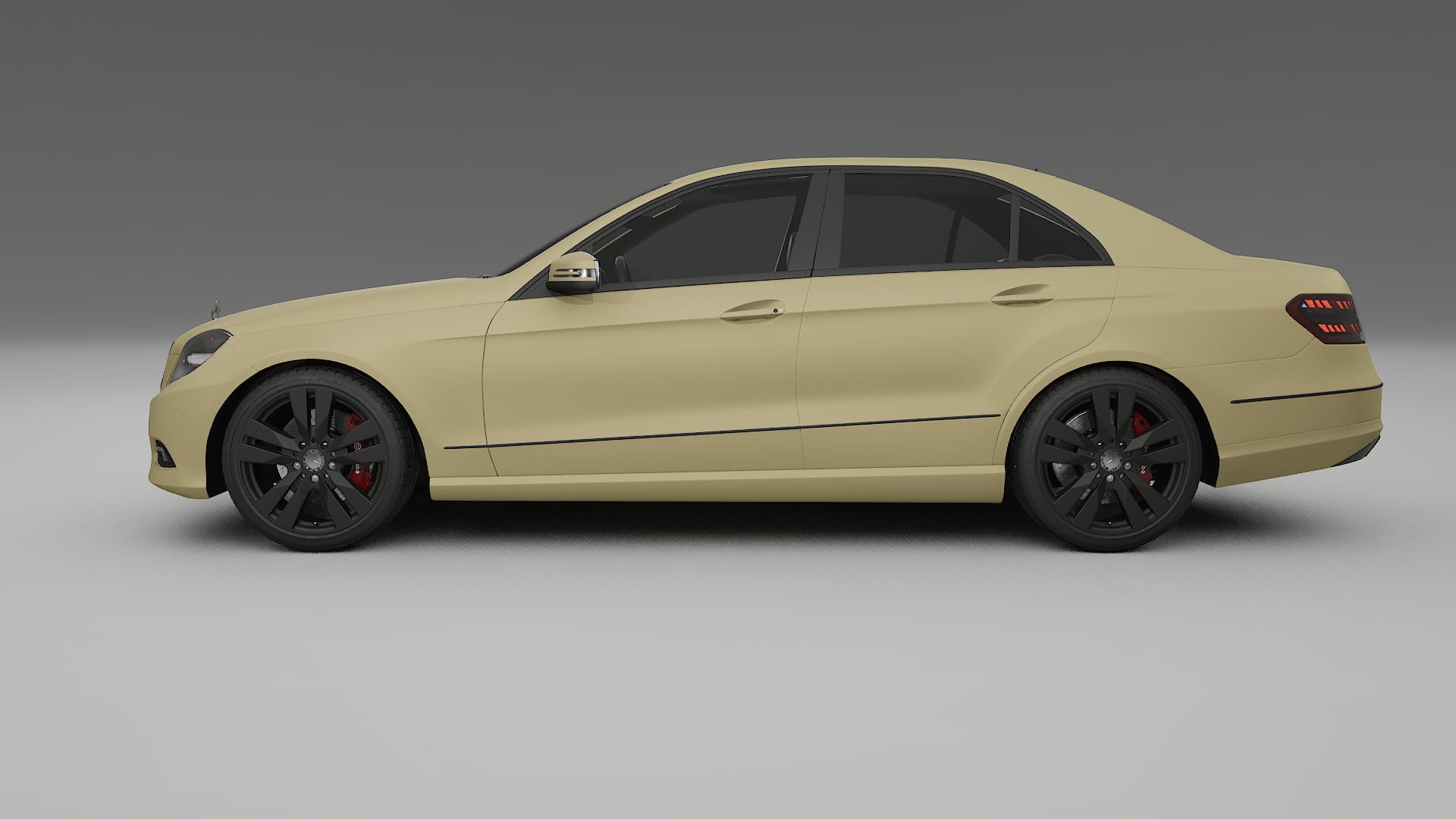 Mercedes E Class Sedan W212 Prefacelift pre LCI TPU Lackskyddsfilm | SAND Färgskiftande PPF – Komplett Förskuret Kit