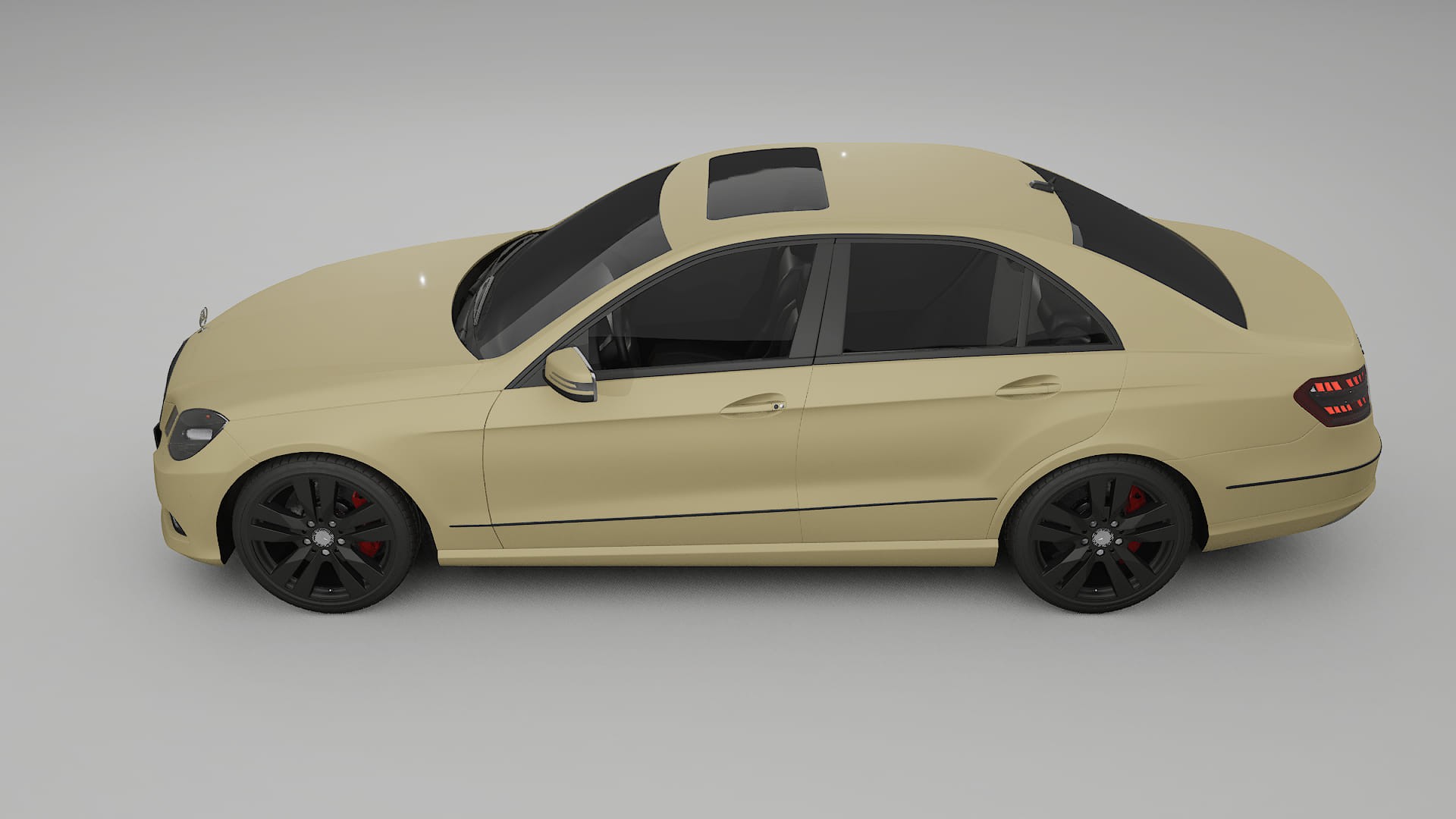 Mercedes E Class Sedan W212 Prefacelift pre LCI TPU Lackskyddsfilm | SAND Färgskiftande PPF – Komplett Förskuret Kit