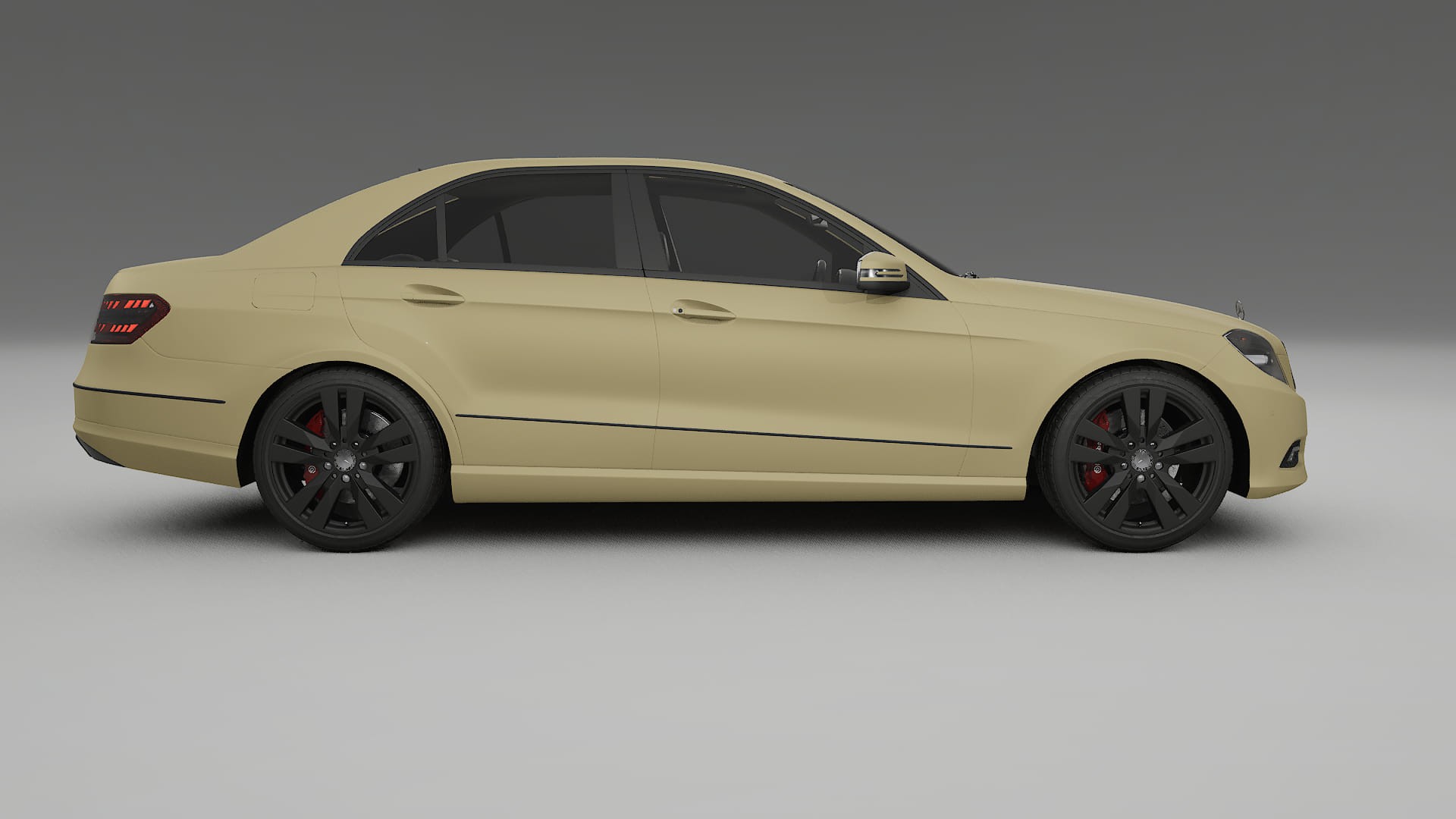Mercedes E Class Sedan W212 Prefacelift pre LCI TPU Lackskyddsfilm | SAND Färgskiftande PPF – Komplett Förskuret Kit