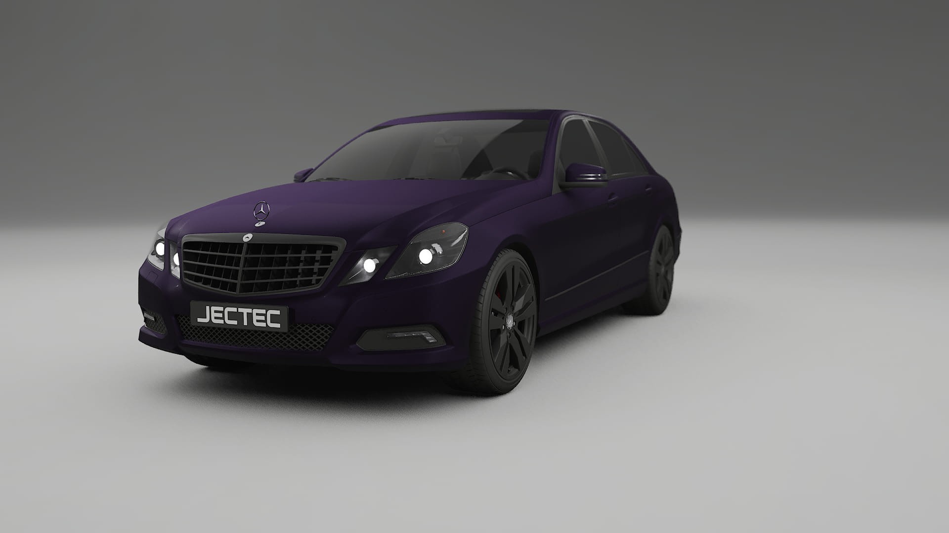 Mercedes E Class Sedan W212 Prefacelift pre LCI TPU Lackskyddsfilm | VIOLET Färgskiftande PPF – Komplett Förskuret Kit