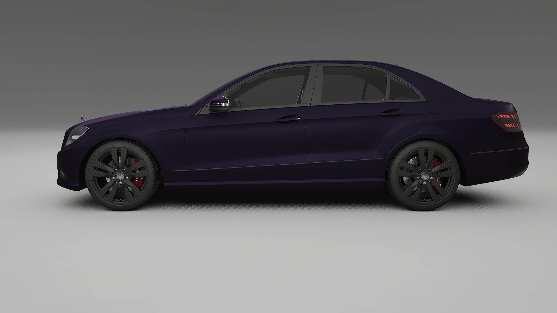 Mercedes E Class Sedan W212 Prefacelift pre LCI TPU Lackskyddsfilm | VIOLET Färgskiftande PPF – Komplett Förskuret Kit