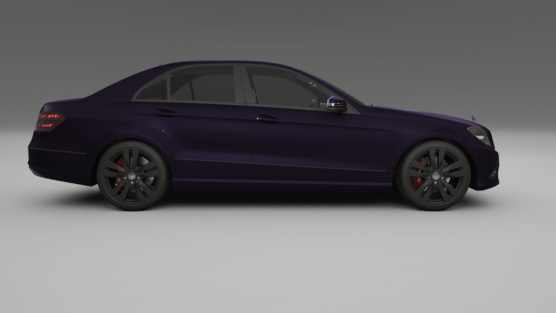 Mercedes E Class Sedan W212 Prefacelift pre LCI TPU Lackskyddsfilm | VIOLET Färgskiftande PPF – Komplett Förskuret Kit