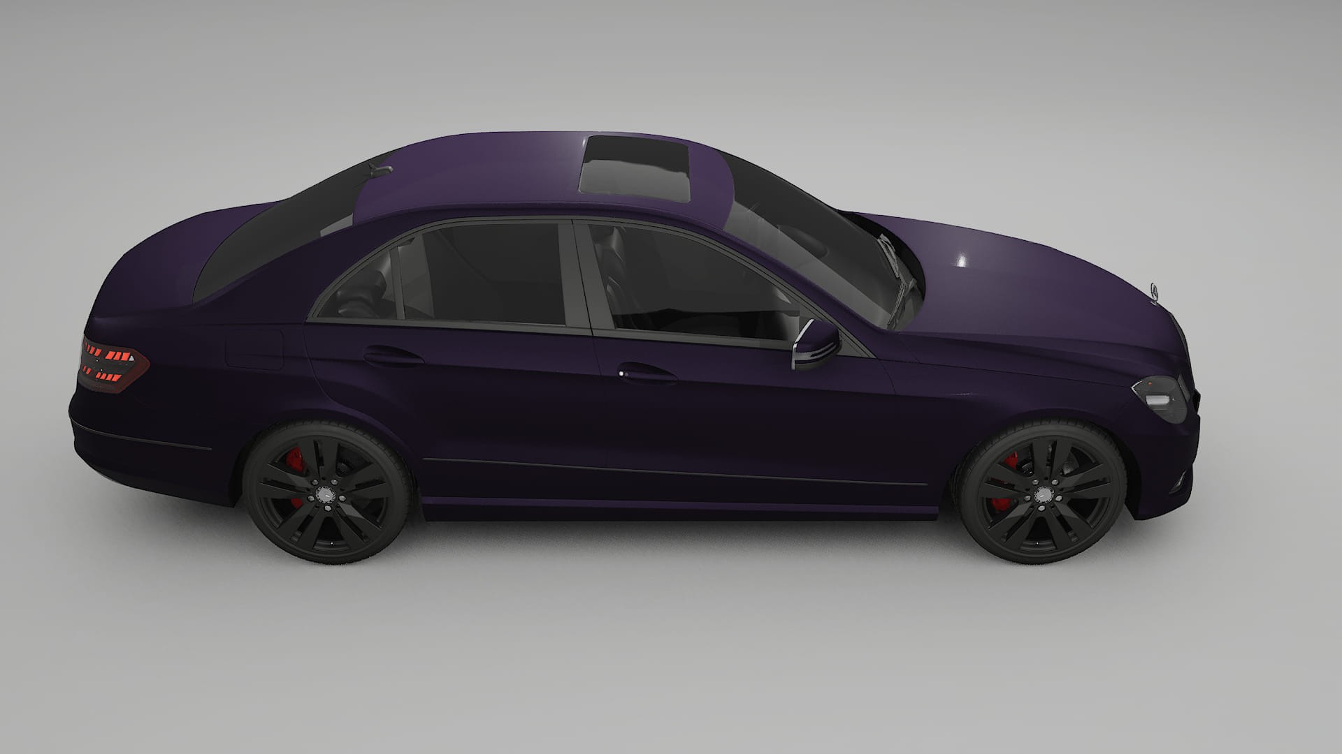 Mercedes E Class Sedan W212 Prefacelift pre LCI TPU Lackskyddsfilm | VIOLET Färgskiftande PPF – Komplett Förskuret Kit