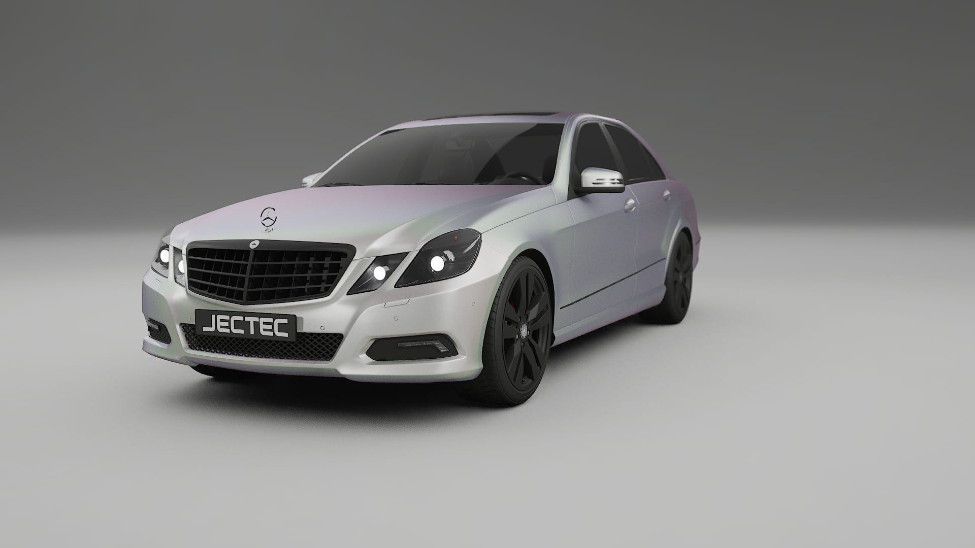 Mercedes E Class Sedan W212 Prefacelift pre LCI TPU Lackskyddsfilm | NEBULA Färgskiftande PPF – Komplett Förskuret Kit