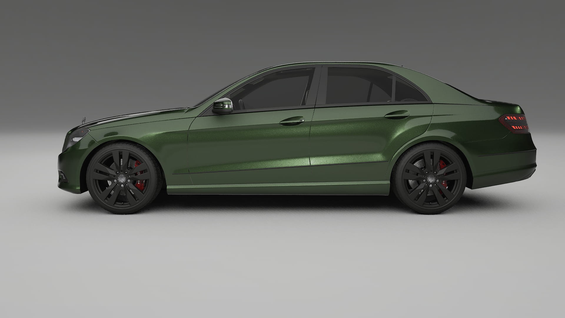 Mercedes E Class Sedan W212 Prefacelift pre LCI TPU Lackskyddsfilm | LAGOON Färgskiftande PPF – Komplett Förskuret Kit