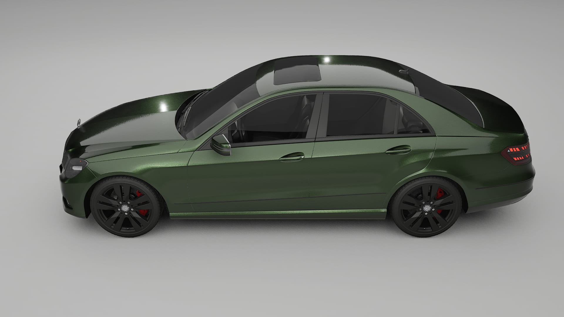 Mercedes E Class Sedan W212 Prefacelift pre LCI TPU Lackskyddsfilm | LAGOON Färgskiftande PPF – Komplett Förskuret Kit