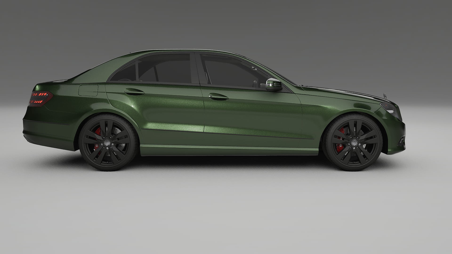 Mercedes E Class Sedan W212 Prefacelift pre LCI TPU Lackskyddsfilm | LAGOON Färgskiftande PPF – Komplett Förskuret Kit