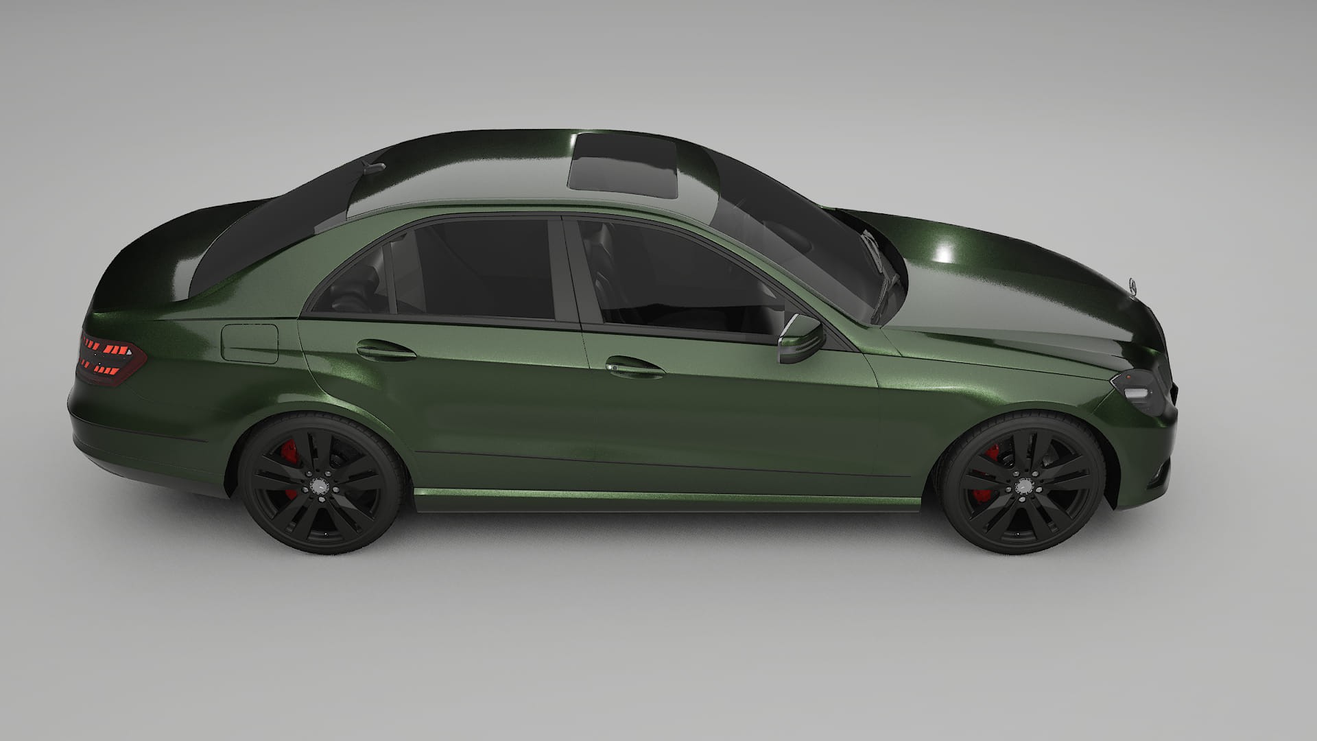 Mercedes E Class Sedan W212 Prefacelift pre LCI TPU Lackskyddsfilm | LAGOON Färgskiftande PPF – Komplett Förskuret Kit