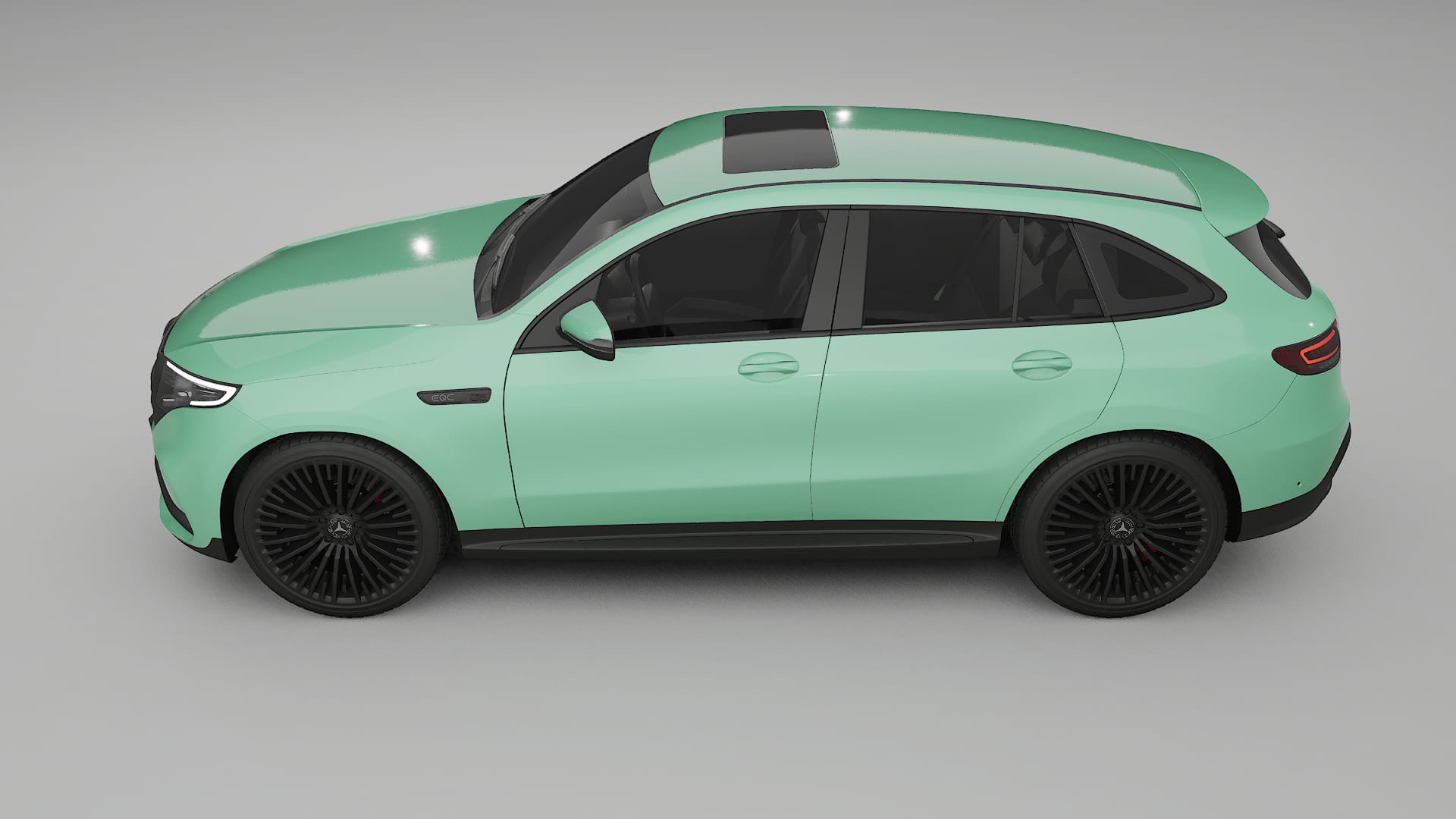 Mercedes EQC AMG TPU Lackskyddsfilm | DUSTY Färgskiftande PPF – Komplett Förskuret Kit