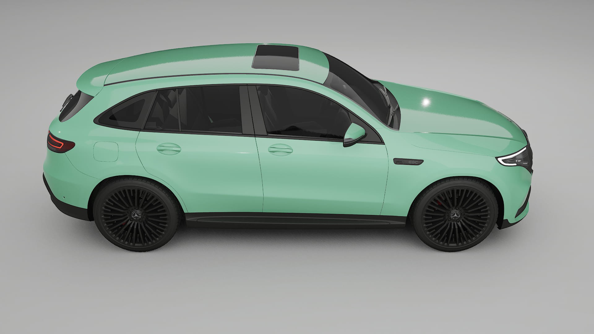 Mercedes EQC AMG TPU Lackskyddsfilm | DUSTY Färgskiftande PPF – Komplett Förskuret Kit