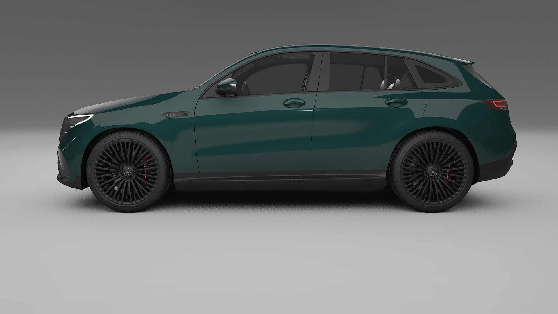 Mercedes EQC AMG TPU Lackskyddsfilm | INFERNO Färgskiftande PPF – Komplett Förskuret Kit