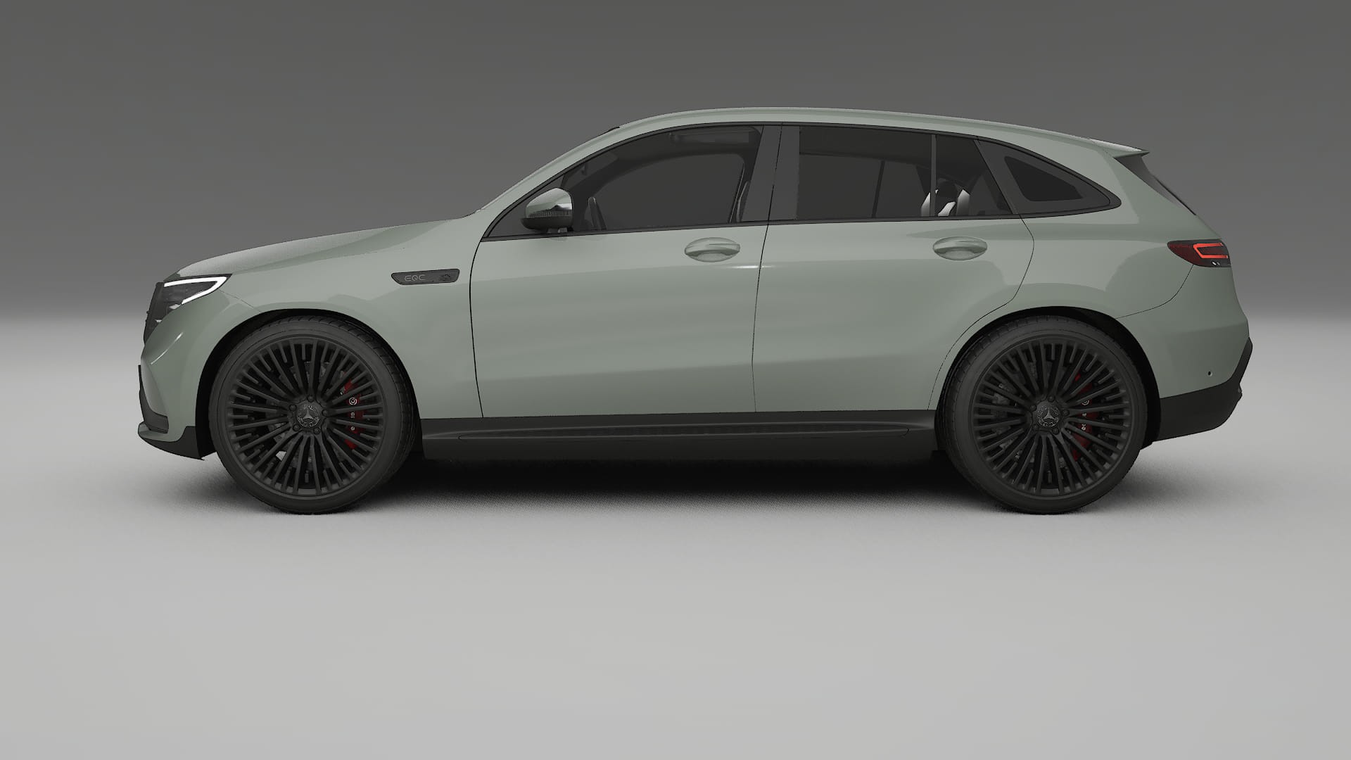 Mercedes EQC AMG TPU Lackskyddsfilm | SLATE Färgskiftande PPF – Komplett Förskuret Kit