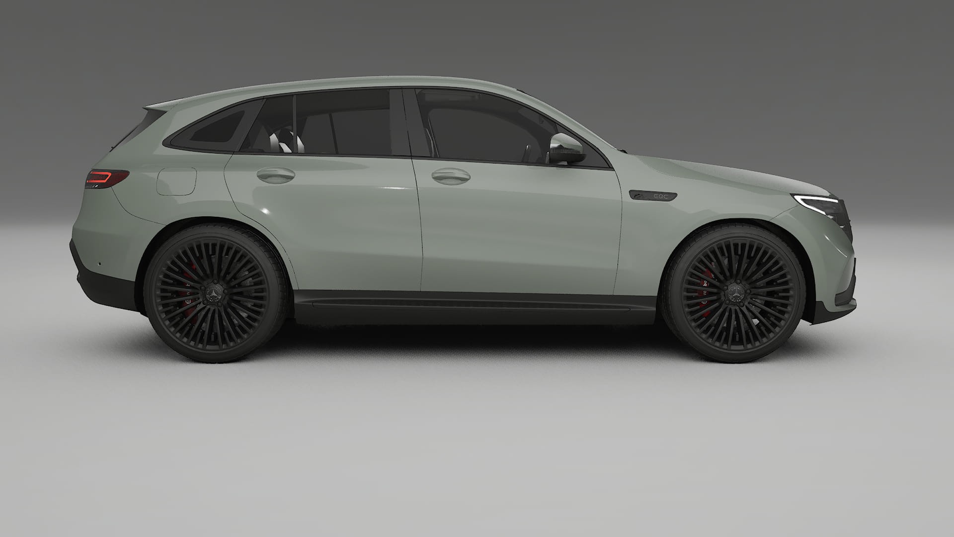 Mercedes EQC AMG TPU Lackskyddsfilm | SLATE Färgskiftande PPF – Komplett Förskuret Kit