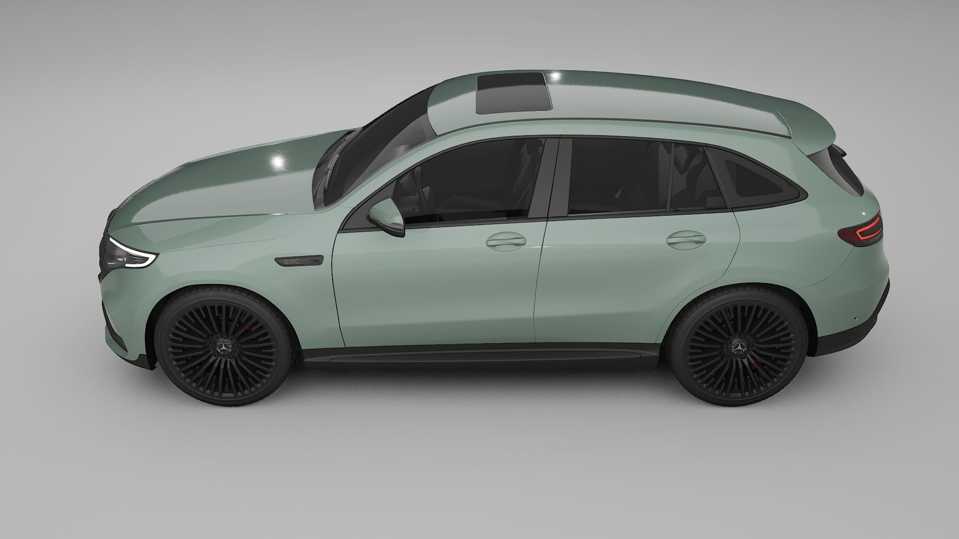 Mercedes EQC AMG TPU Lackskyddsfilm | CINDER Färgskiftande PPF – Komplett Förskuret Kit