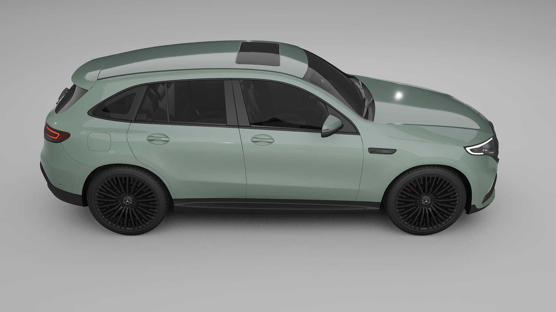 Mercedes EQC AMG TPU Lackskyddsfilm | CINDER Färgskiftande PPF – Komplett Förskuret Kit