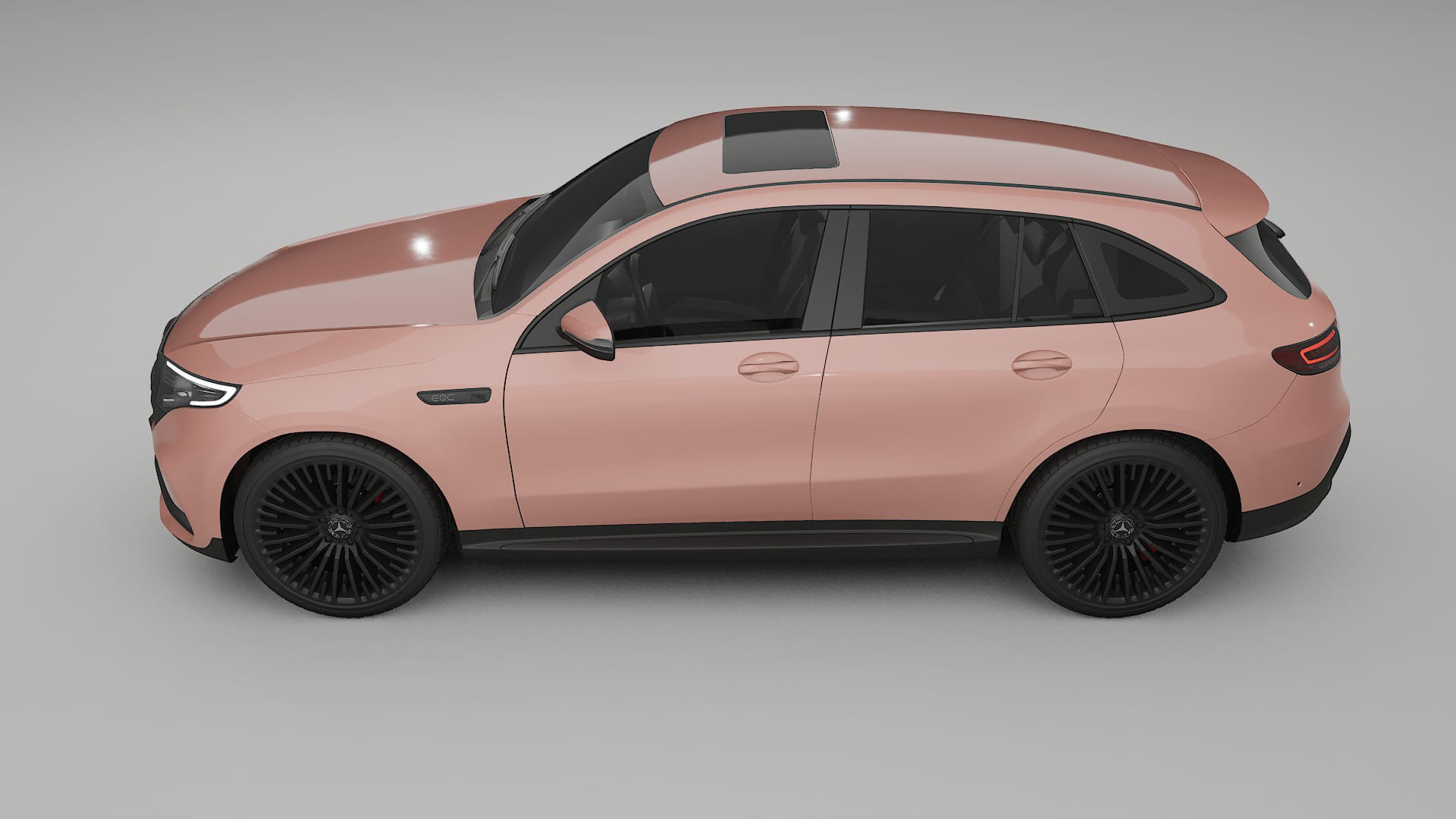 Mercedes EQC AMG TPU Lackskyddsfilm | BLUSH Färgskiftande PPF – Komplett Förskuret Kit