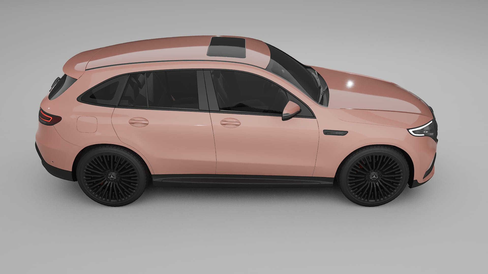 Mercedes EQC AMG TPU Lackskyddsfilm | BLUSH Färgskiftande PPF – Komplett Förskuret Kit