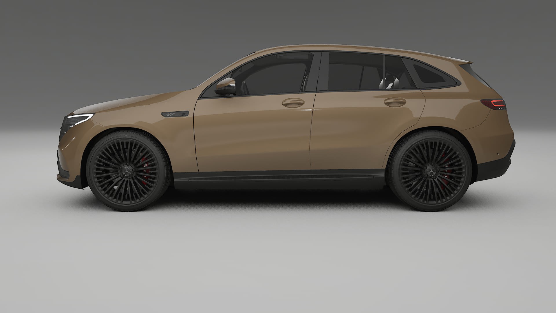 Mercedes EQC AMG TPU Lackskyddsfilm | SAHARA Färgskiftande PPF – Komplett Förskuret Kit