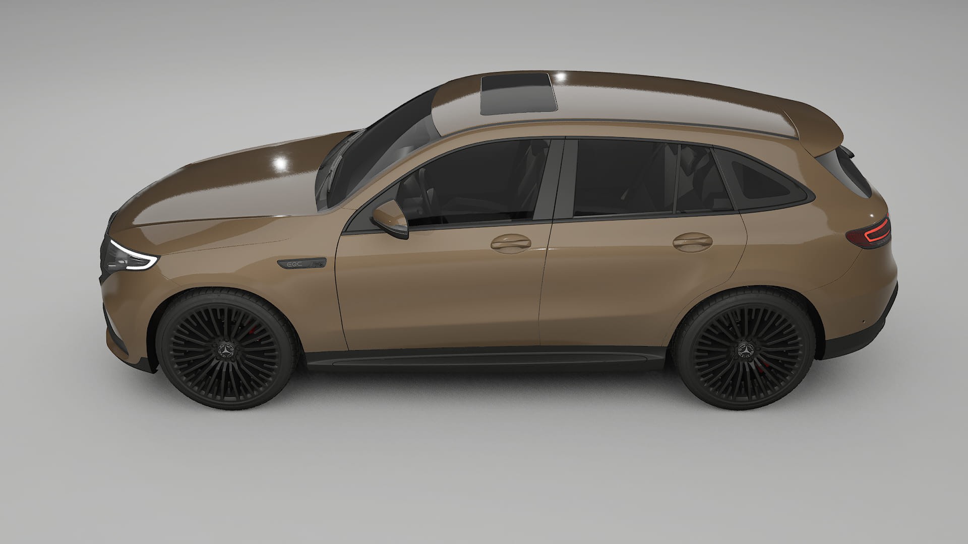 Mercedes EQC AMG TPU Lackskyddsfilm | SAHARA Färgskiftande PPF – Komplett Förskuret Kit