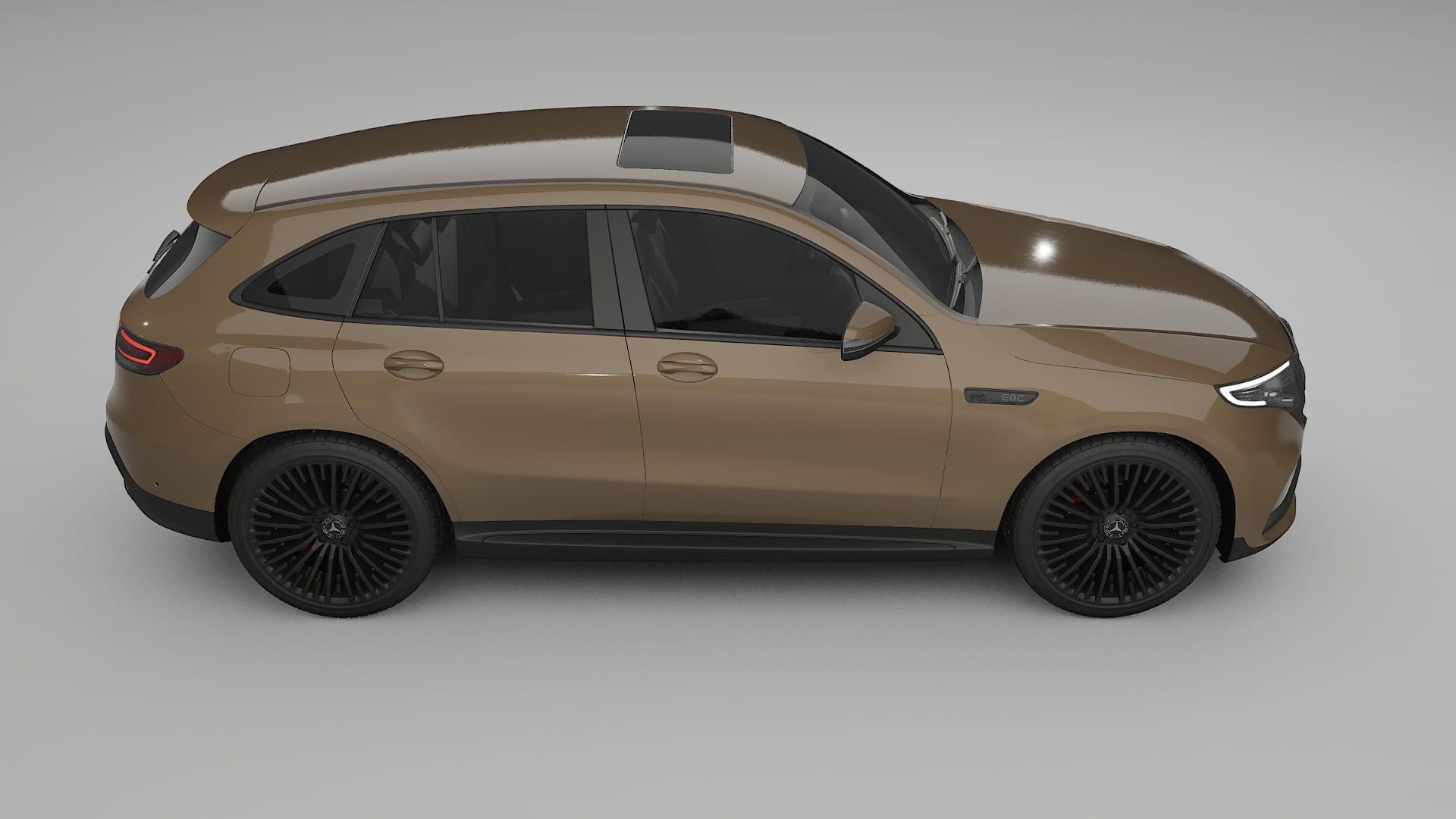 Mercedes EQC AMG TPU Lackskyddsfilm | SAHARA Färgskiftande PPF – Komplett Förskuret Kit