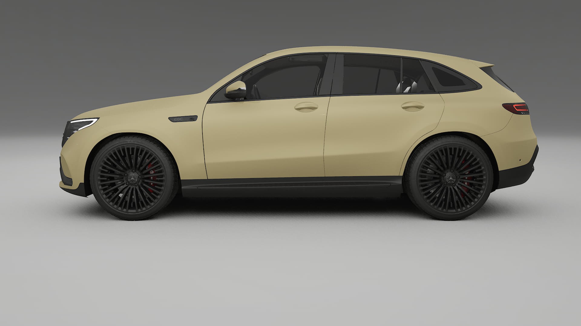 Mercedes EQC AMG TPU Lackskyddsfilm | SAND Färgskiftande PPF – Komplett Förskuret Kit