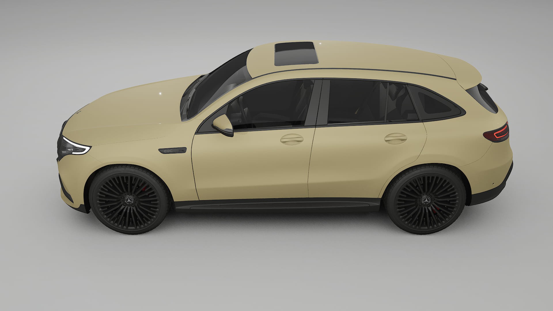 Mercedes EQC AMG TPU Lackskyddsfilm | SAND Färgskiftande PPF – Komplett Förskuret Kit