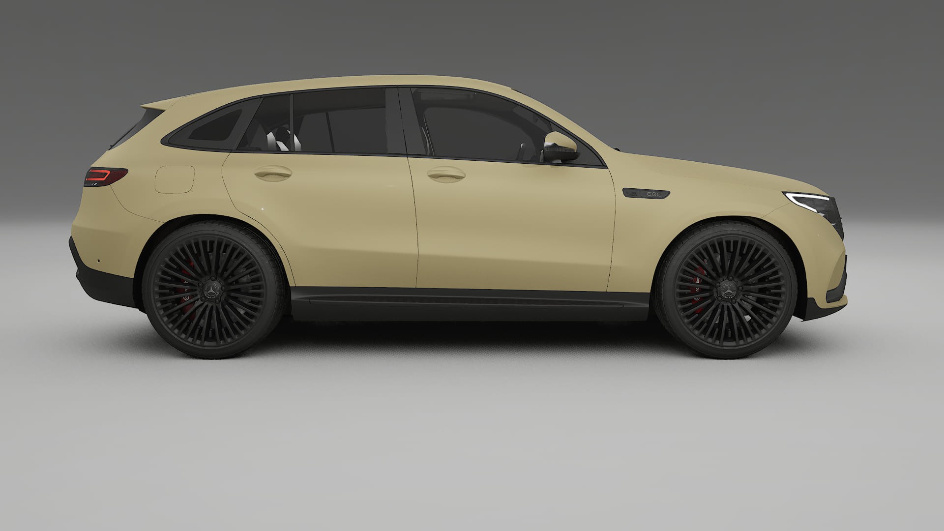 Mercedes EQC AMG TPU Lackskyddsfilm | SAND Färgskiftande PPF – Komplett Förskuret Kit