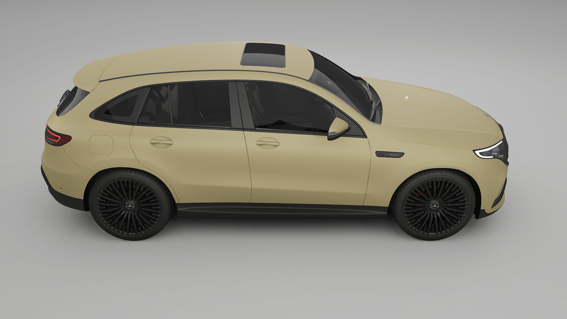 Mercedes EQC AMG TPU Lackskyddsfilm | SAND Färgskiftande PPF – Komplett Förskuret Kit