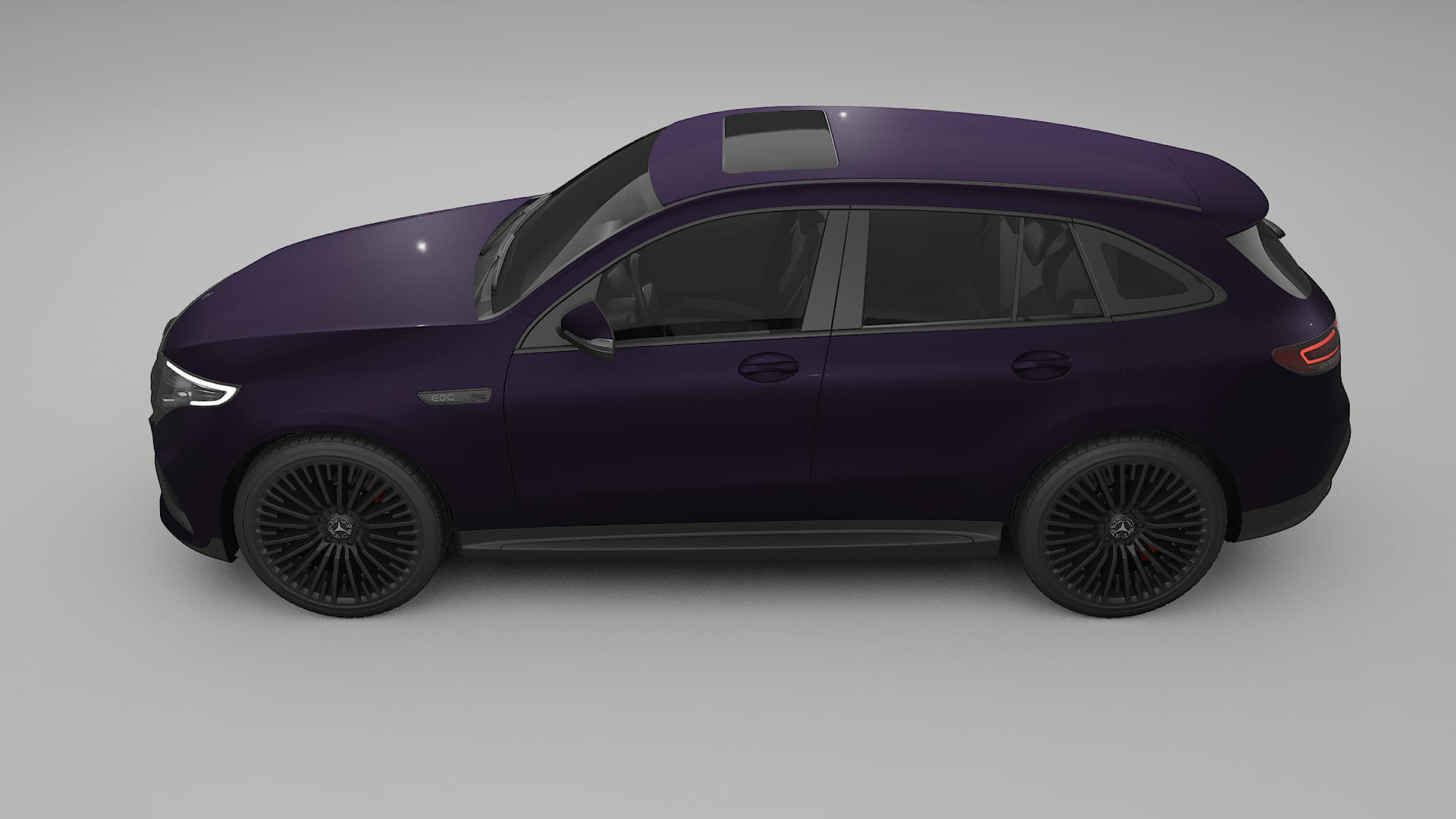 Mercedes EQC AMG TPU Lackskyddsfilm | VIOLET Färgskiftande PPF – Komplett Förskuret Kit