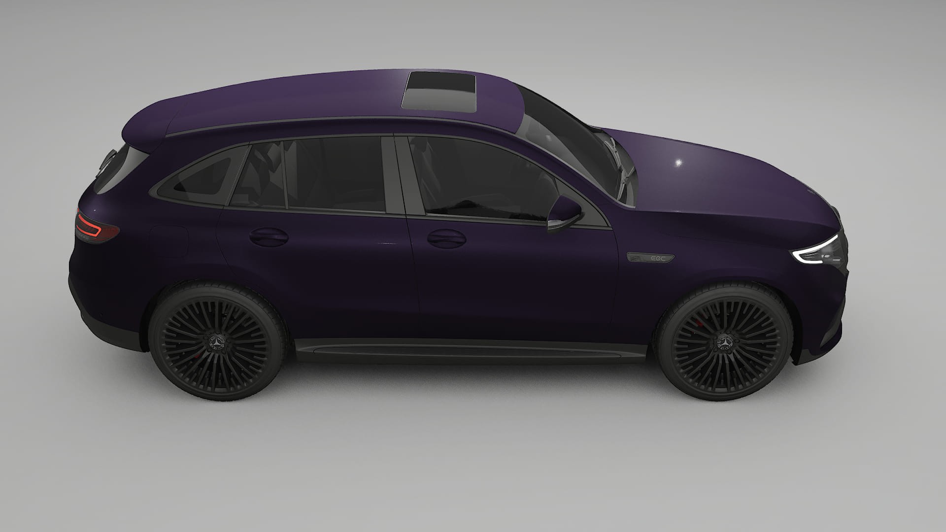 Mercedes EQC AMG TPU Lackskyddsfilm | VIOLET Färgskiftande PPF – Komplett Förskuret Kit