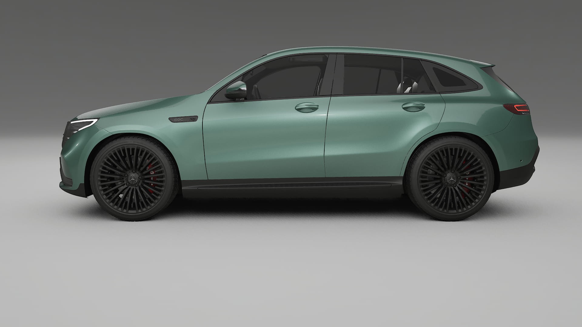 Mercedes EQC AMG TPU Lackskyddsfilm | EVERGREEN Färgskiftande PPF – Komplett Förskuret Kit