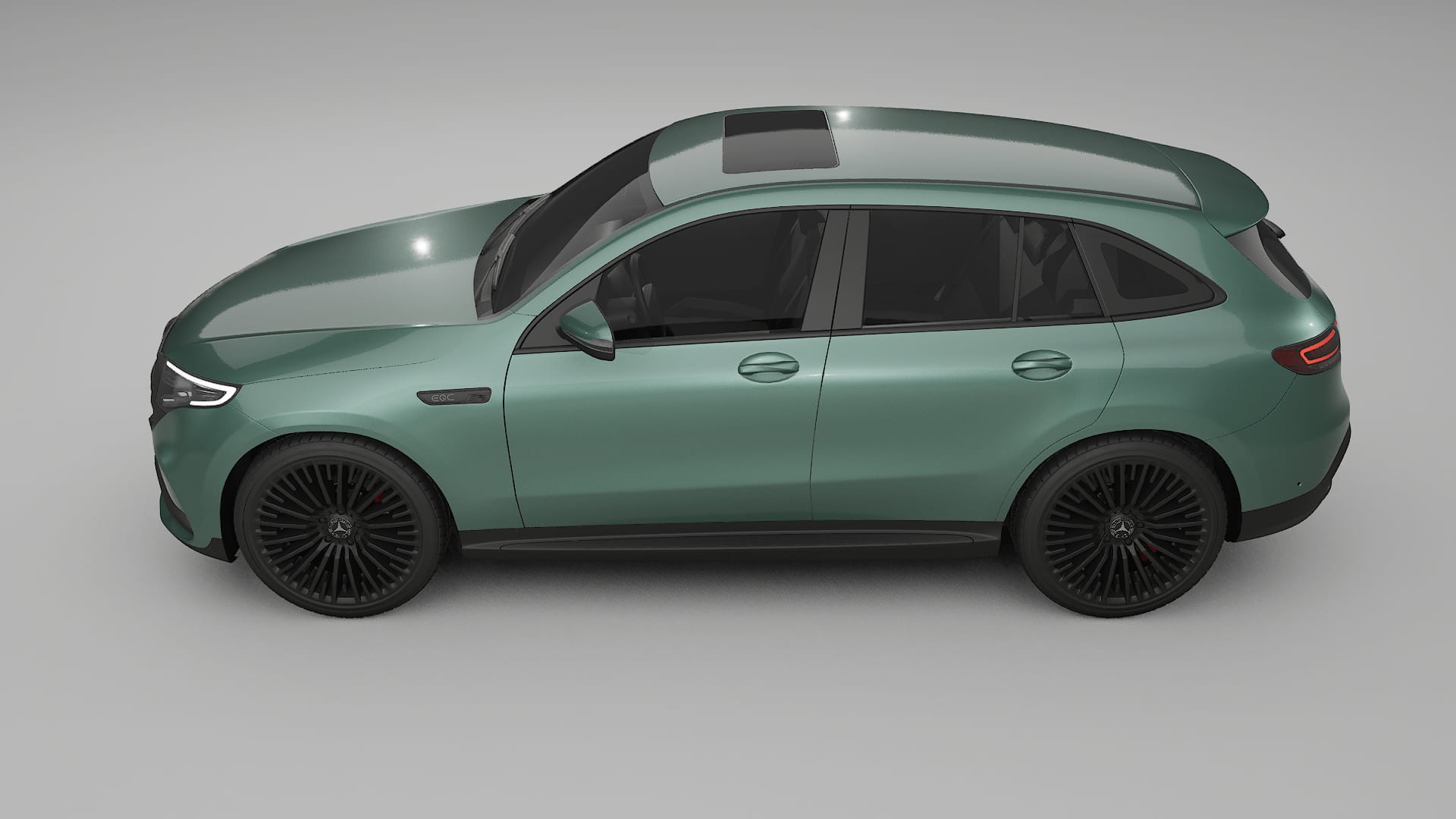 Mercedes EQC AMG TPU Lackskyddsfilm | EVERGREEN Färgskiftande PPF – Komplett Förskuret Kit