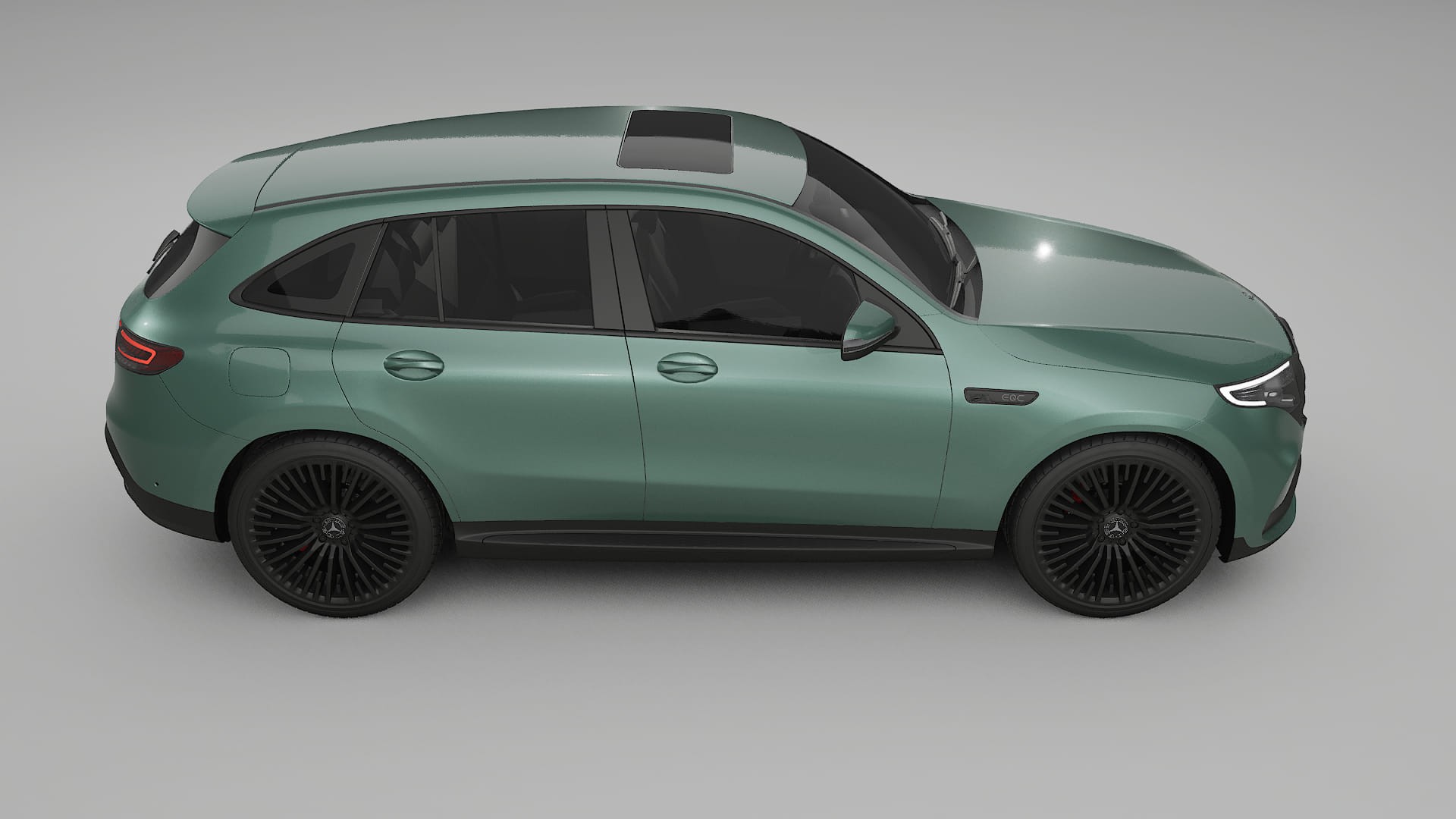 Mercedes EQC AMG TPU Lackskyddsfilm | EVERGREEN Färgskiftande PPF – Komplett Förskuret Kit