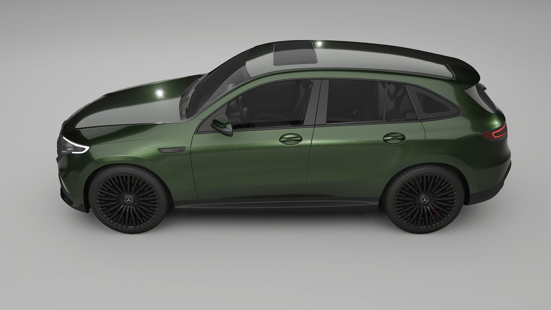 Mercedes EQC AMG TPU Lackskyddsfilm | LAGOON Färgskiftande PPF – Komplett Förskuret Kit