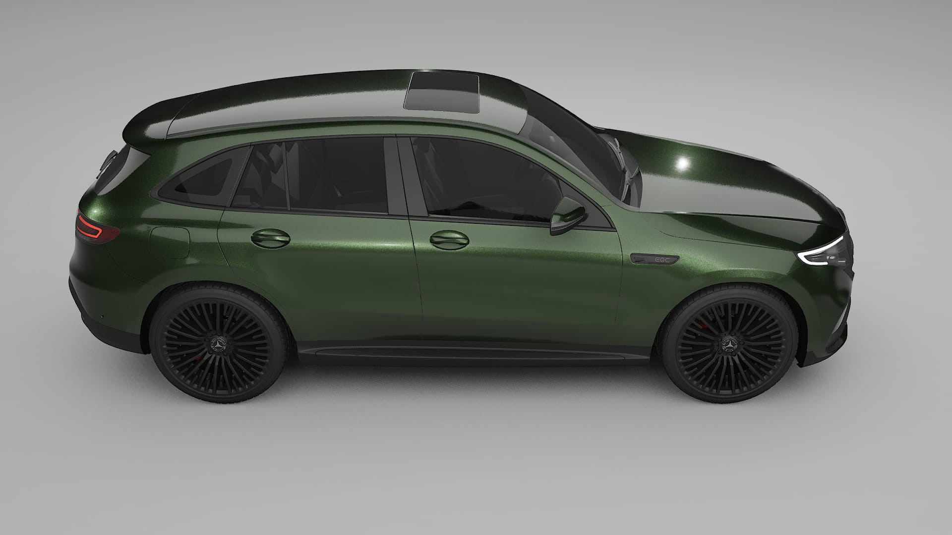 Mercedes EQC AMG TPU Lackskyddsfilm | LAGOON Färgskiftande PPF – Komplett Förskuret Kit