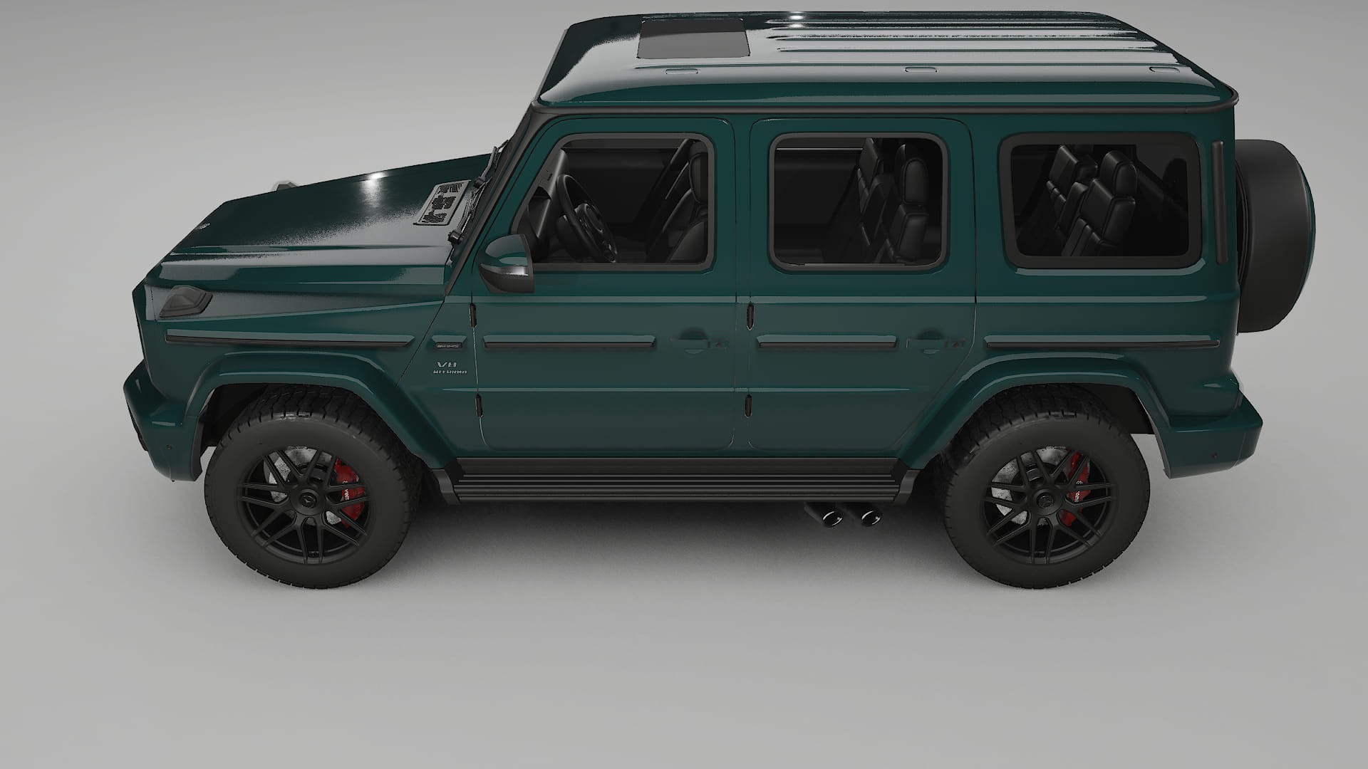 Mercedes G63 AMG W463A TPU Lackskyddsfilm | INFERNO Färgskiftande PPF – Komplett Förskuret Kit
