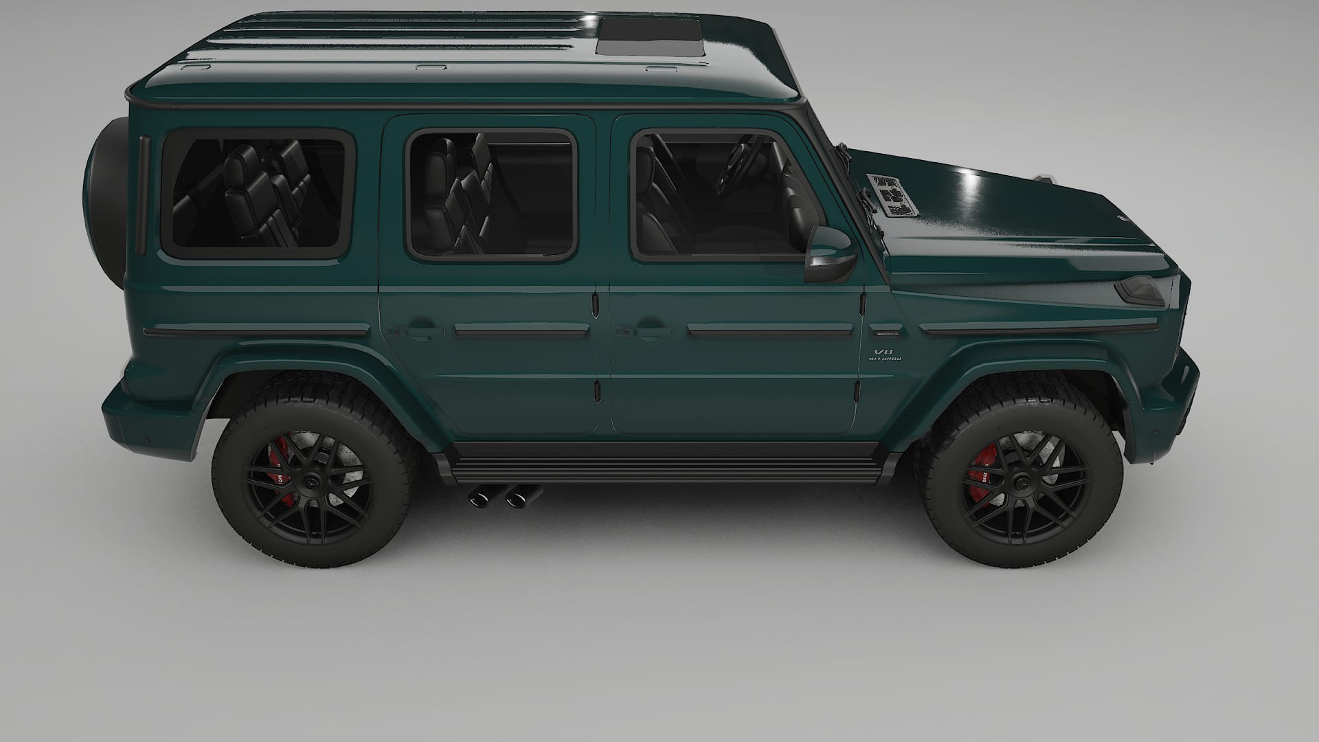 Mercedes G63 AMG W463A TPU Lackskyddsfilm | INFERNO Färgskiftande PPF – Komplett Förskuret Kit