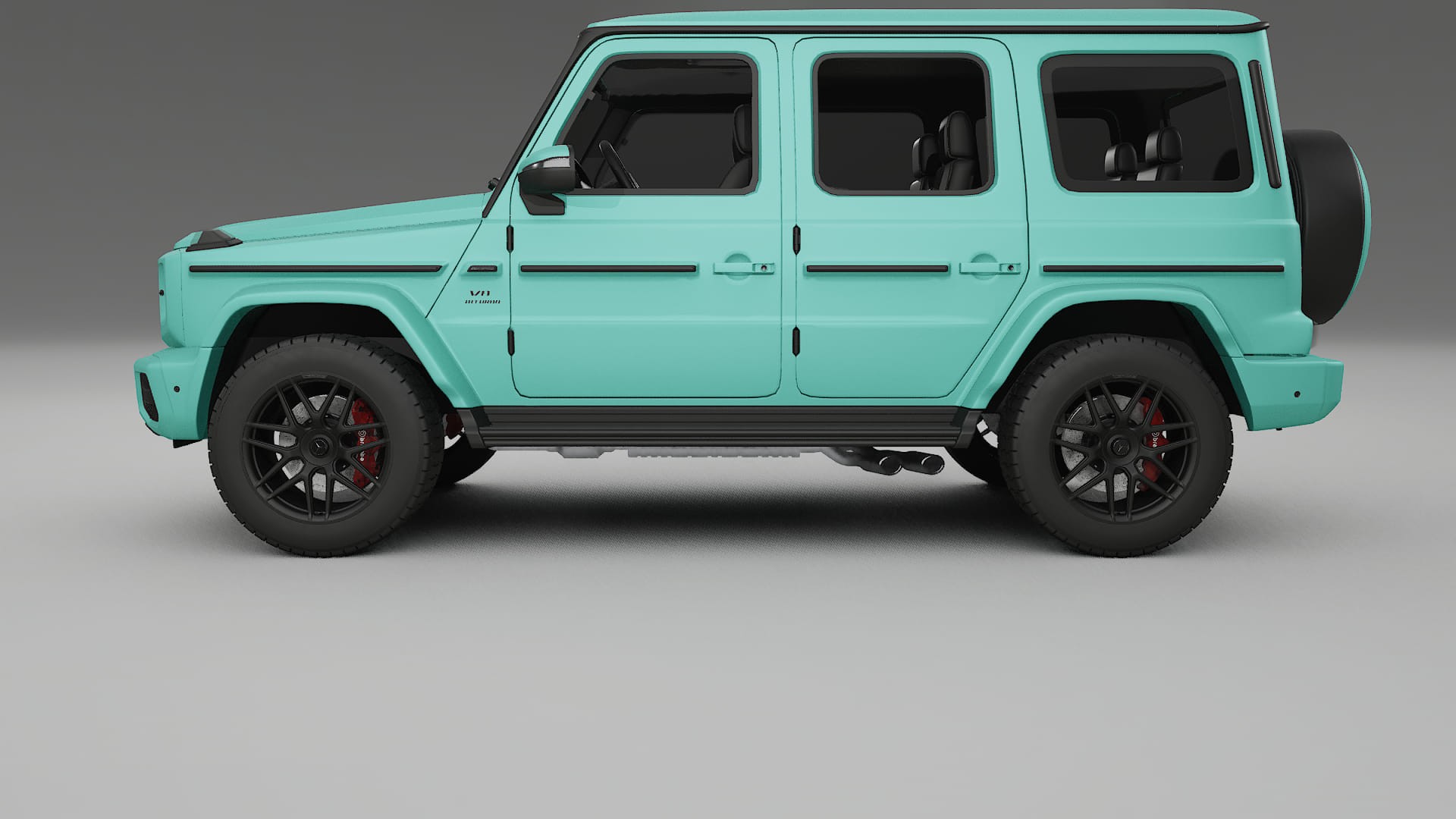 Mercedes G63 AMG W463A TPU Lackskyddsfilm | FROST Färgskiftande PPF – Komplett Förskuret Kit