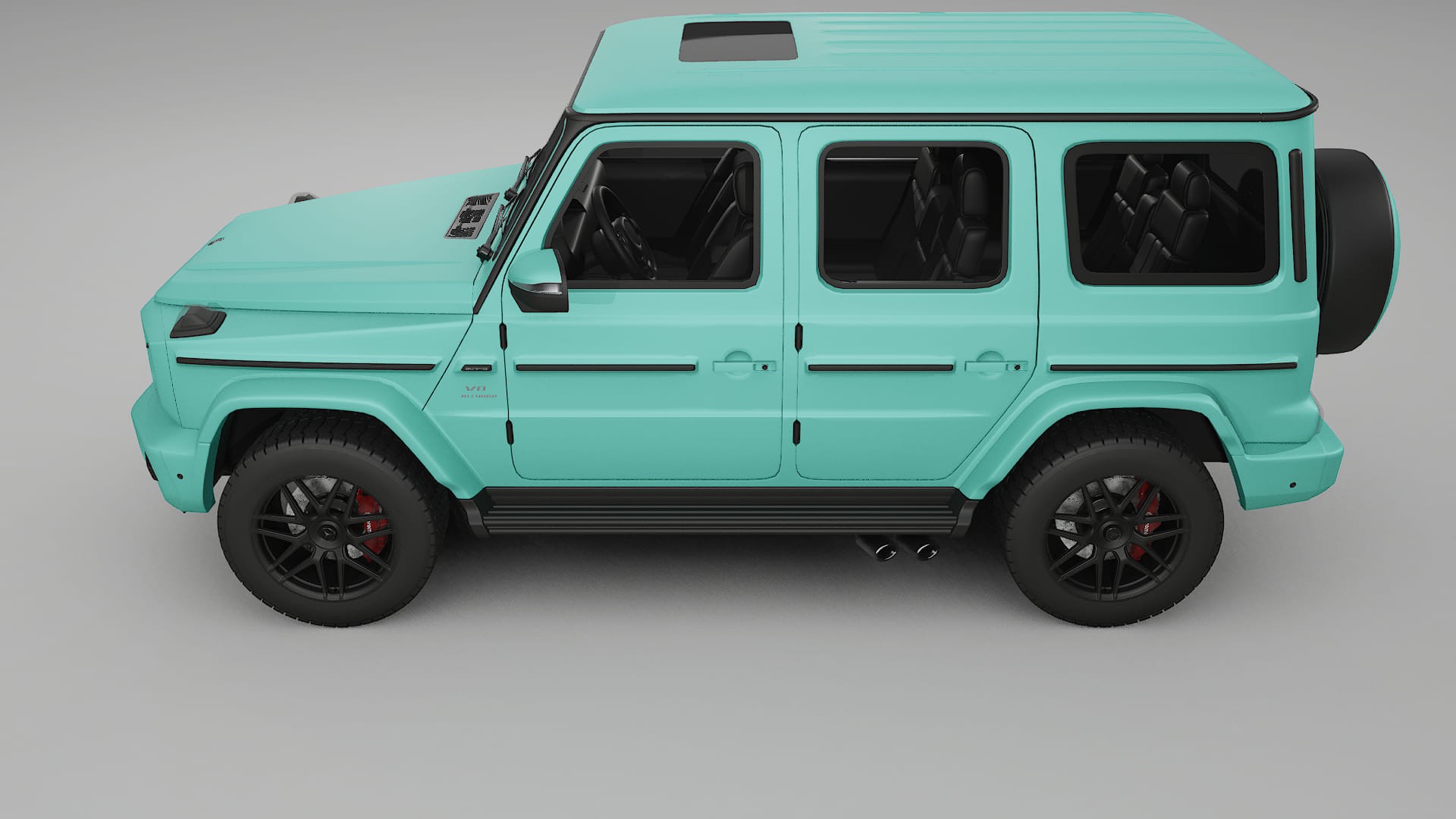 Mercedes G63 AMG W463A TPU Lackskyddsfilm | FROST Färgskiftande PPF – Komplett Förskuret Kit