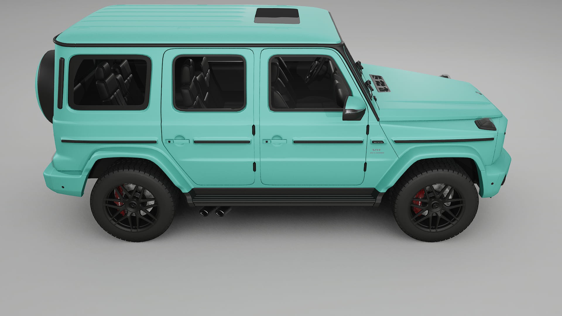 Mercedes G63 AMG W463A TPU Lackskyddsfilm | FROST Färgskiftande PPF – Komplett Förskuret Kit