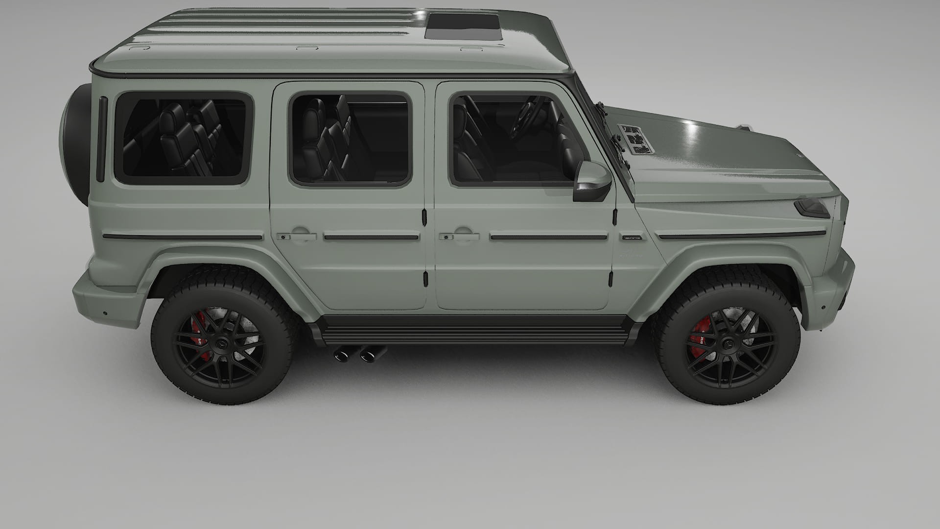 Mercedes G63 AMG W463A TPU Lackskyddsfilm | SLATE Färgskiftande PPF – Komplett Förskuret Kit