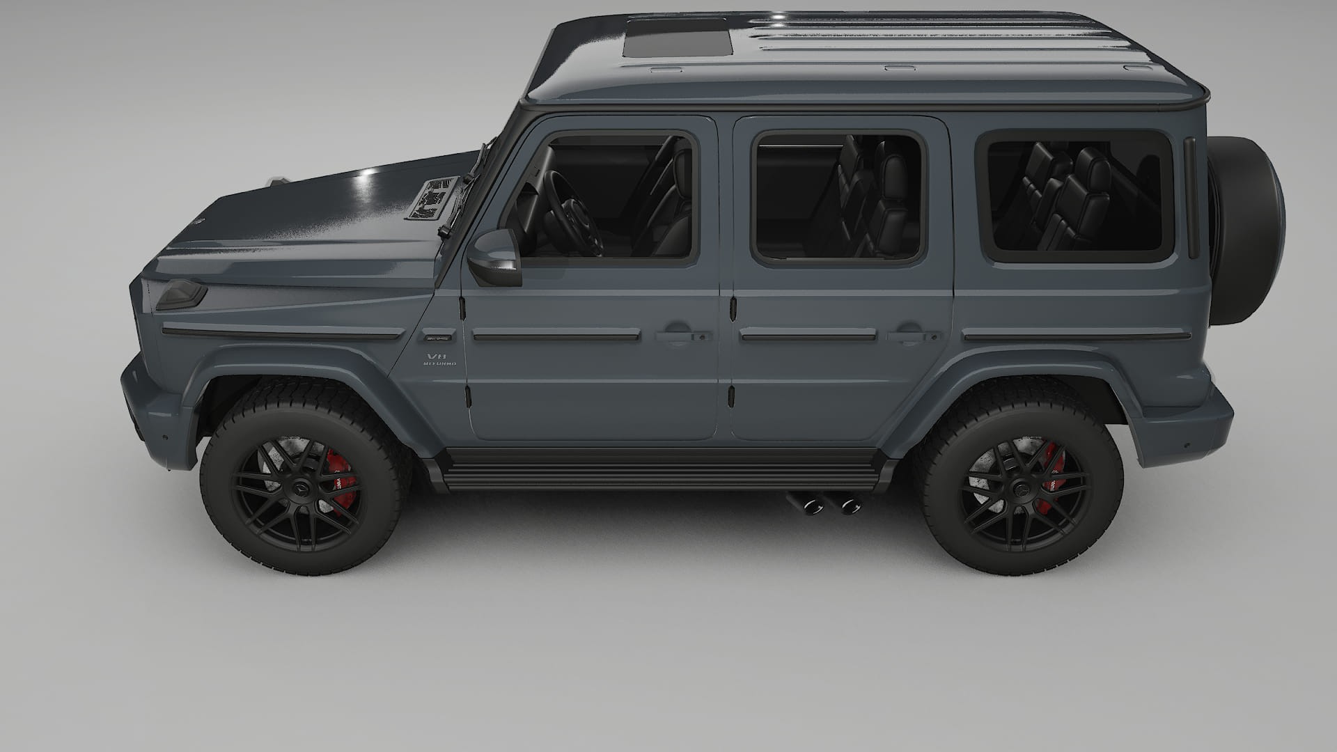 Mercedes G63 AMG W463A TPU Lackskyddsfilm | GRANITE Färgskiftande PPF – Komplett Förskuret Kit