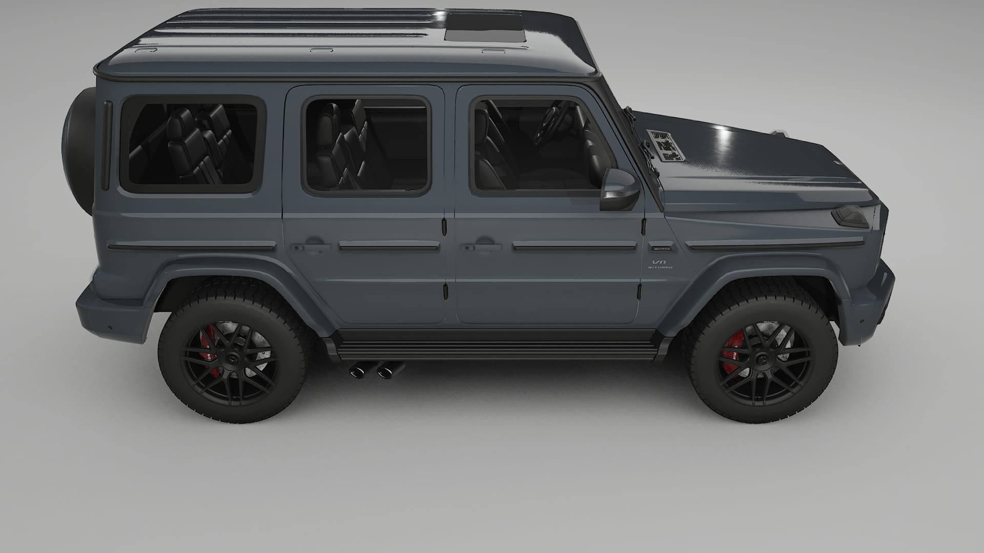 Mercedes G63 AMG W463A TPU Lackskyddsfilm | GRANITE Färgskiftande PPF – Komplett Förskuret Kit