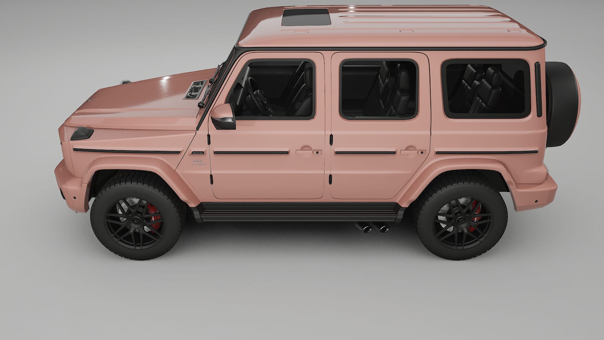 Mercedes G63 AMG W463A TPU Lackskyddsfilm | BLUSH Färgskiftande PPF – Komplett Förskuret Kit