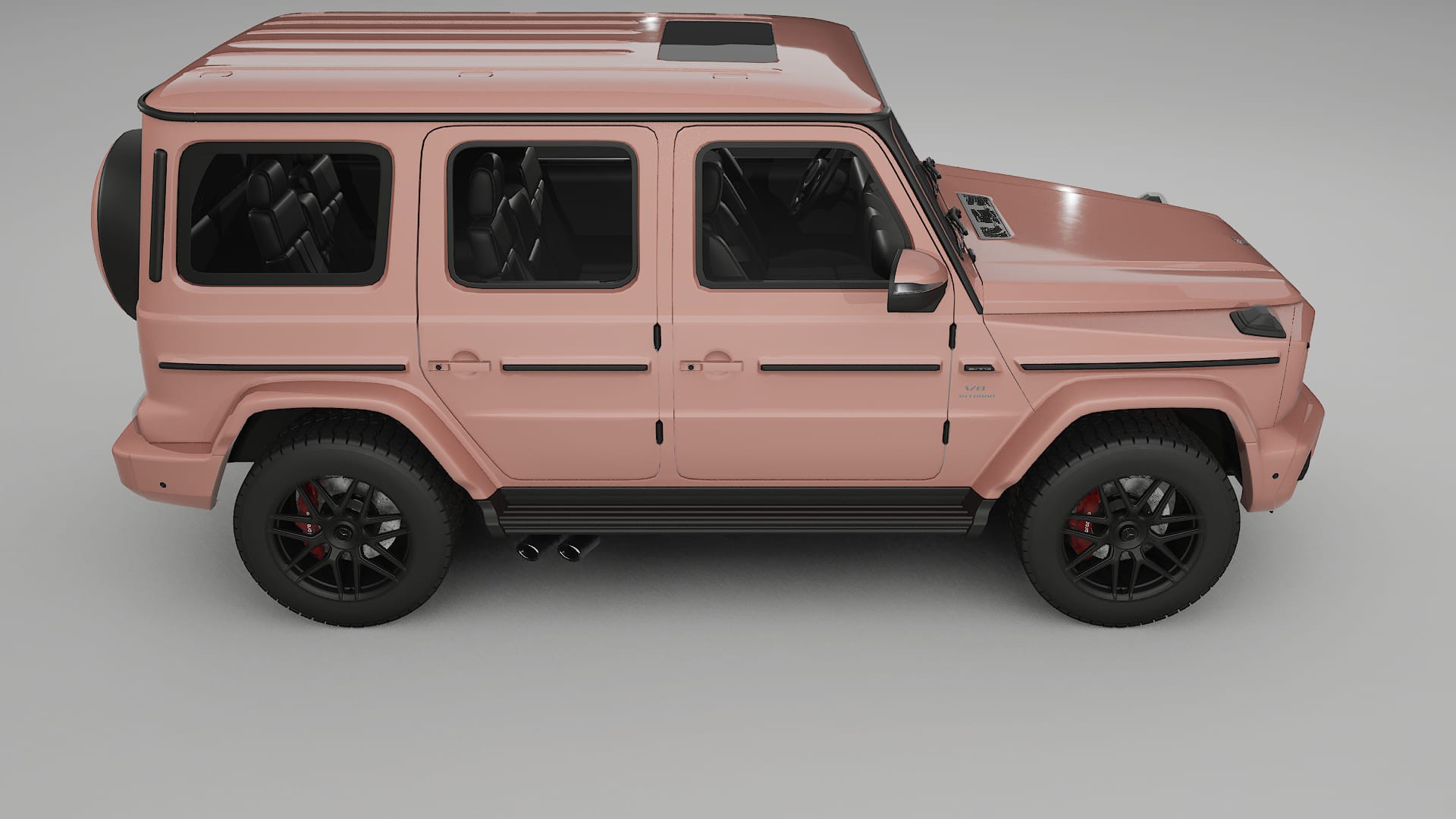 Mercedes G63 AMG W463A TPU Lackskyddsfilm | BLUSH Färgskiftande PPF – Komplett Förskuret Kit